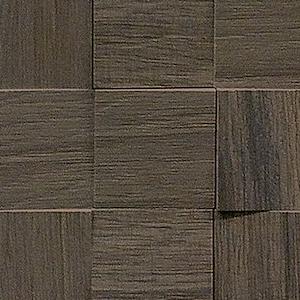 WOODEN BROWN MOSAICO 3D INCLINATO