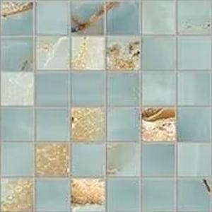 Mosaico Onyx Aqua Blue Gold